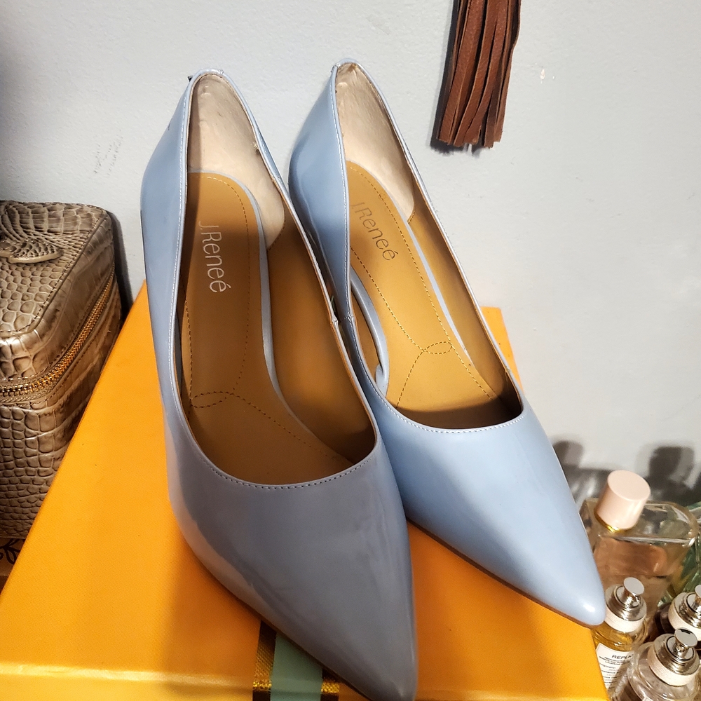 J.Renee Sky Blue Pointed Heels
